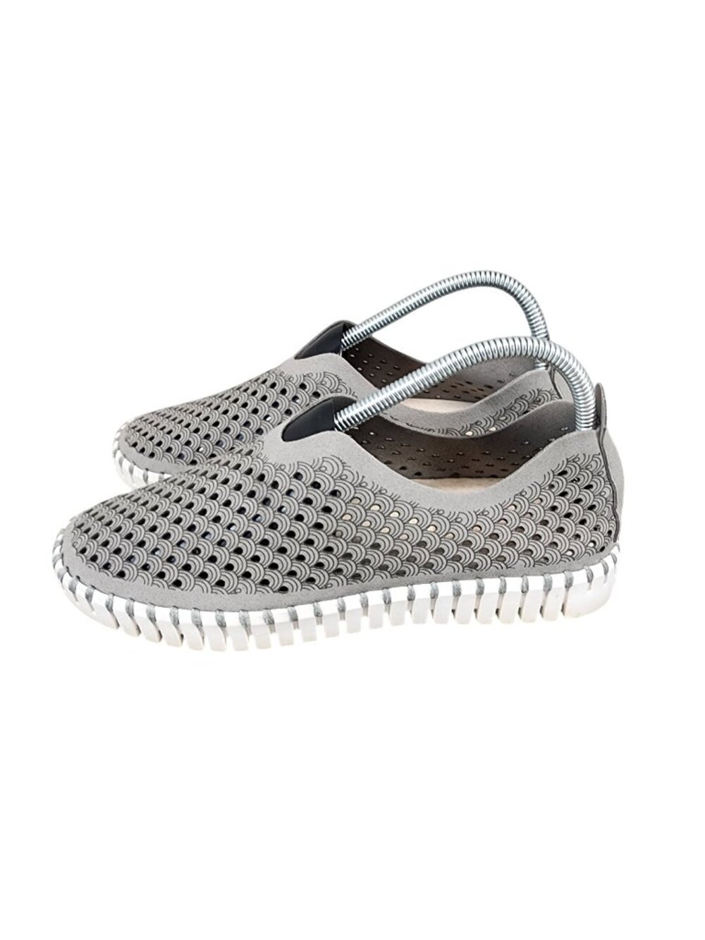 Ilse Jacobsen Shoes Womens Size EU 39 US 8.5-9 Gray Leather Slip-On *Read*